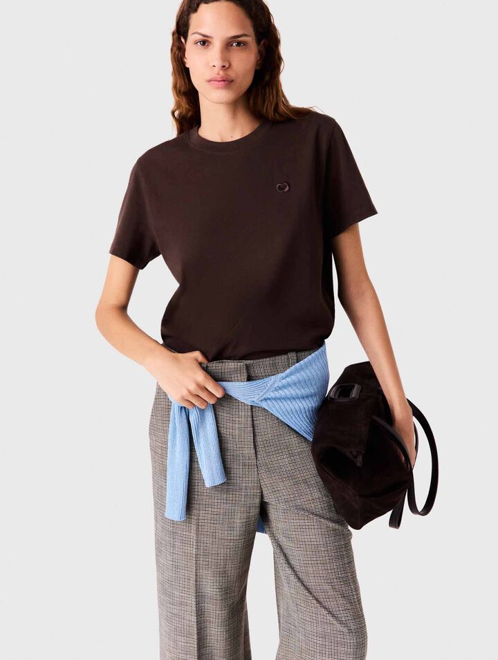 T-shirt avec logo brod&eacute;