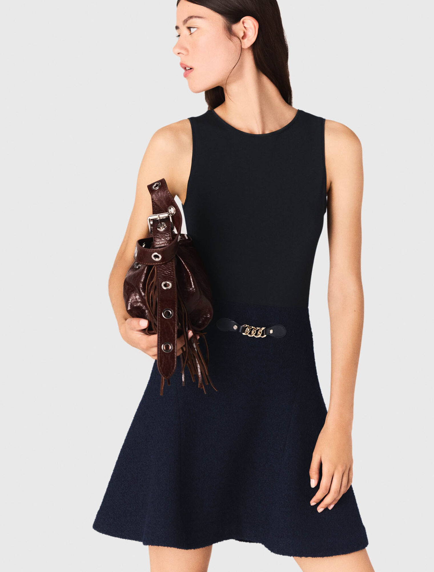 Robe 2en1 en tweed