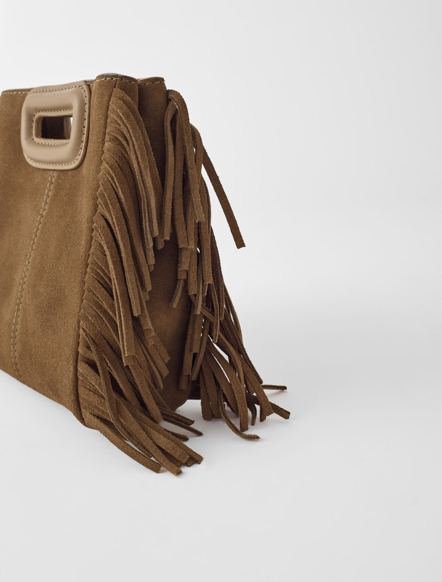Sac M mini en cuir suède