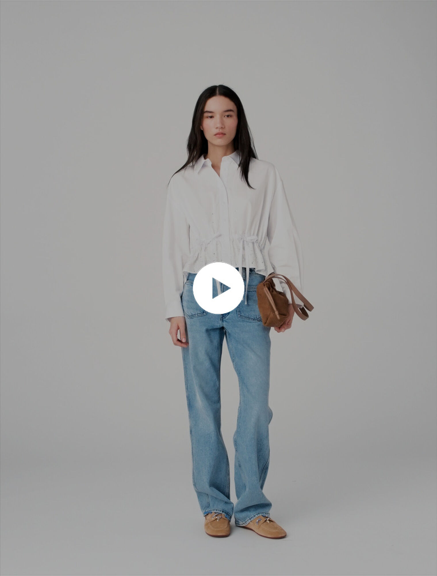 Jean droit avec chaines