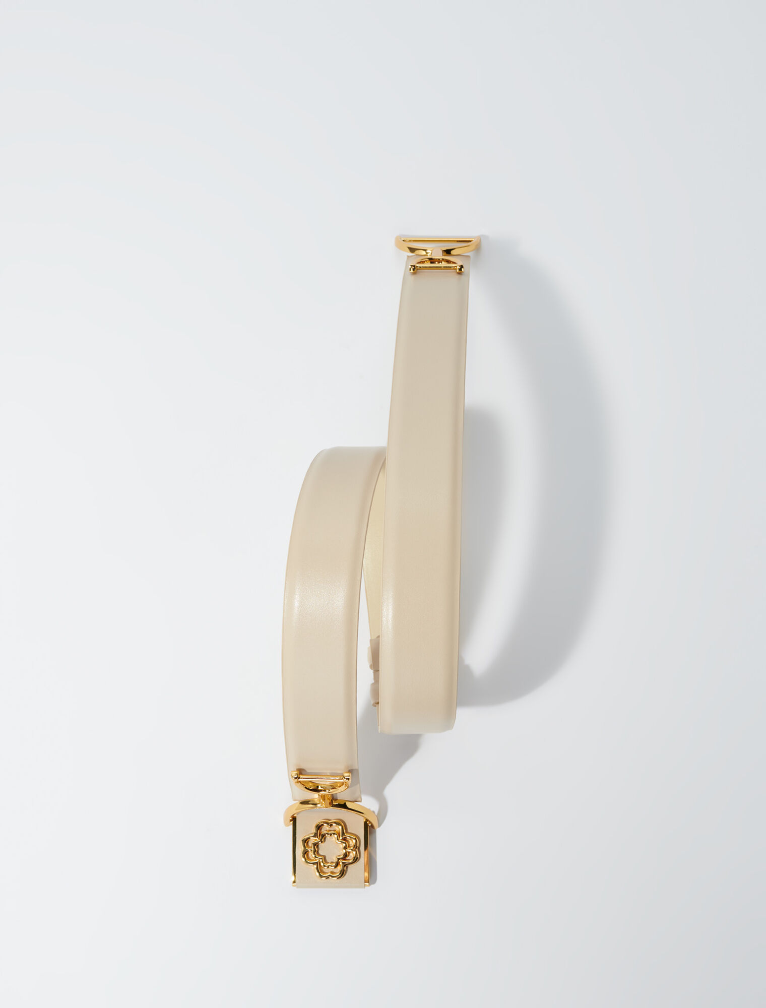 Ceinture en cuir lisse Clover