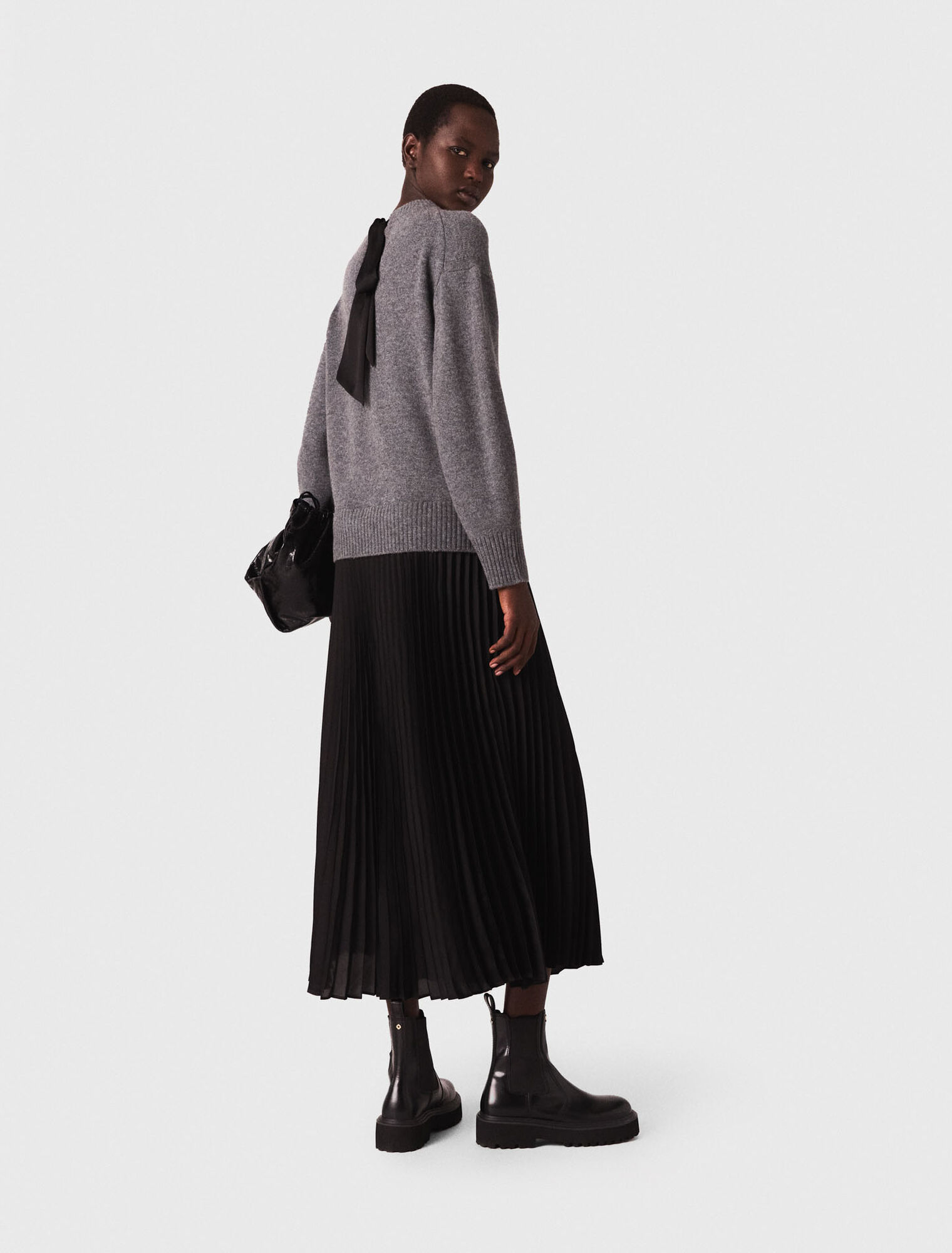 Robe longue bimatiere