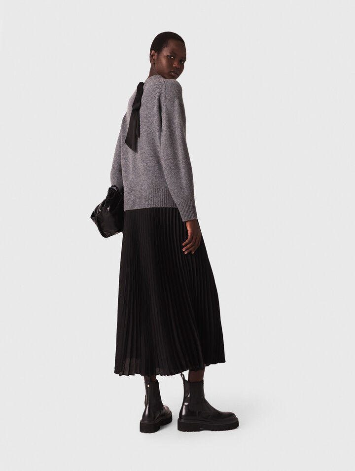 Robe longue bimatiere