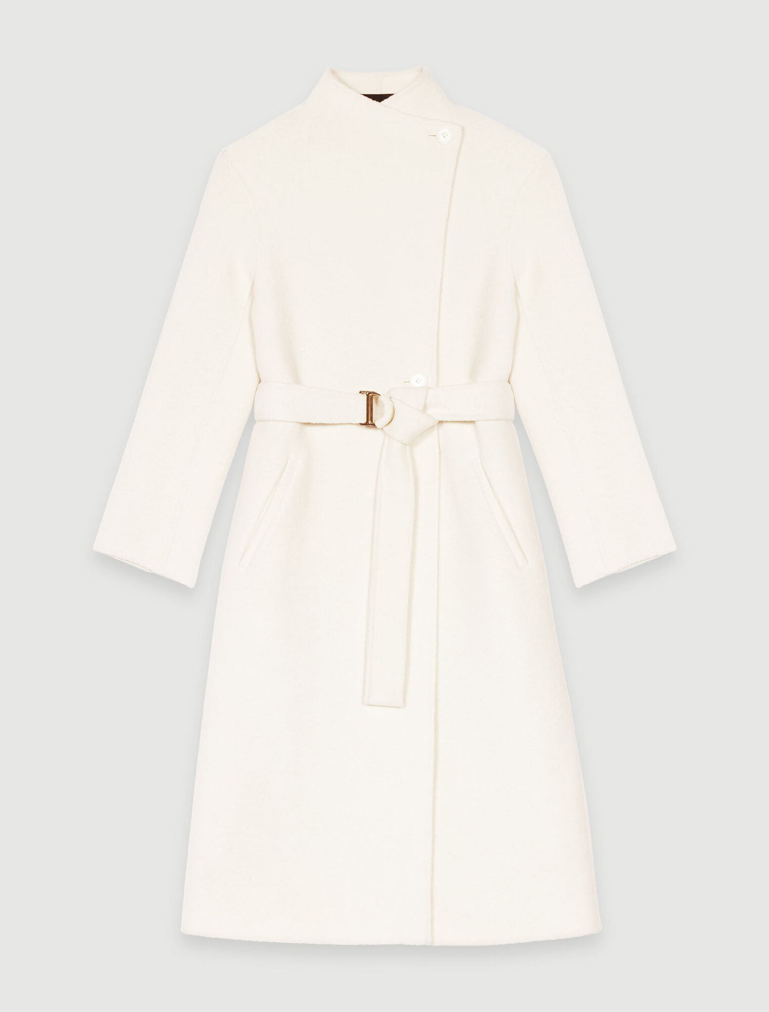 Manteau mi-long à nouer