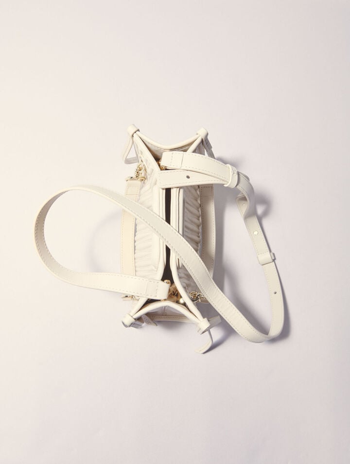 Mini cabas en cuir matelassé