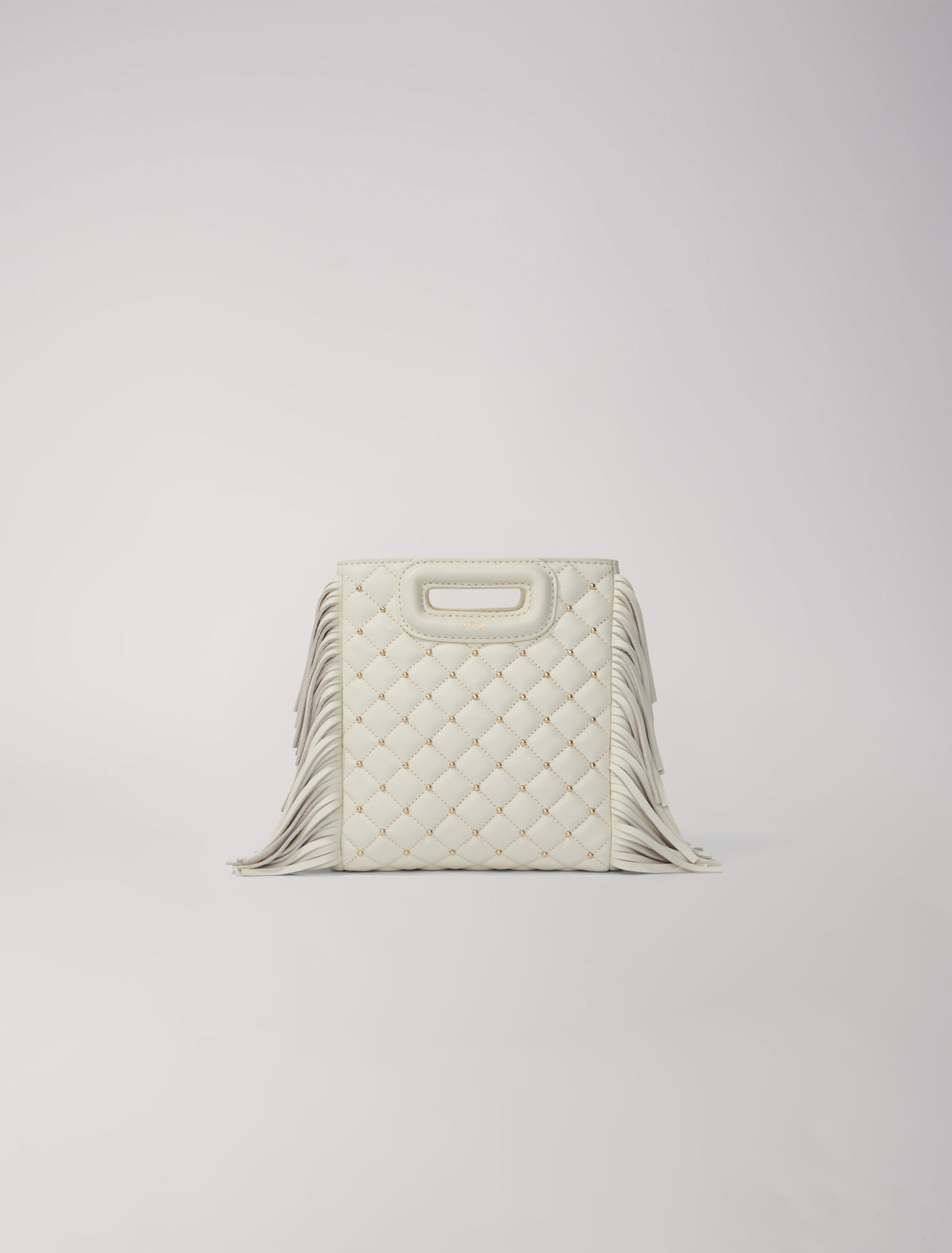Sac M mini en cuir matelassé à studs