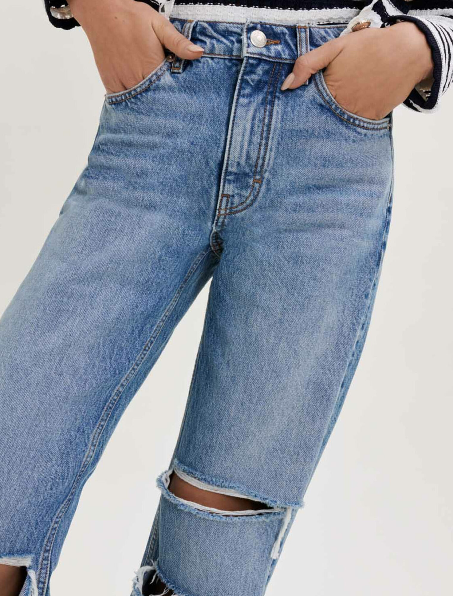 Jean loose déchiré