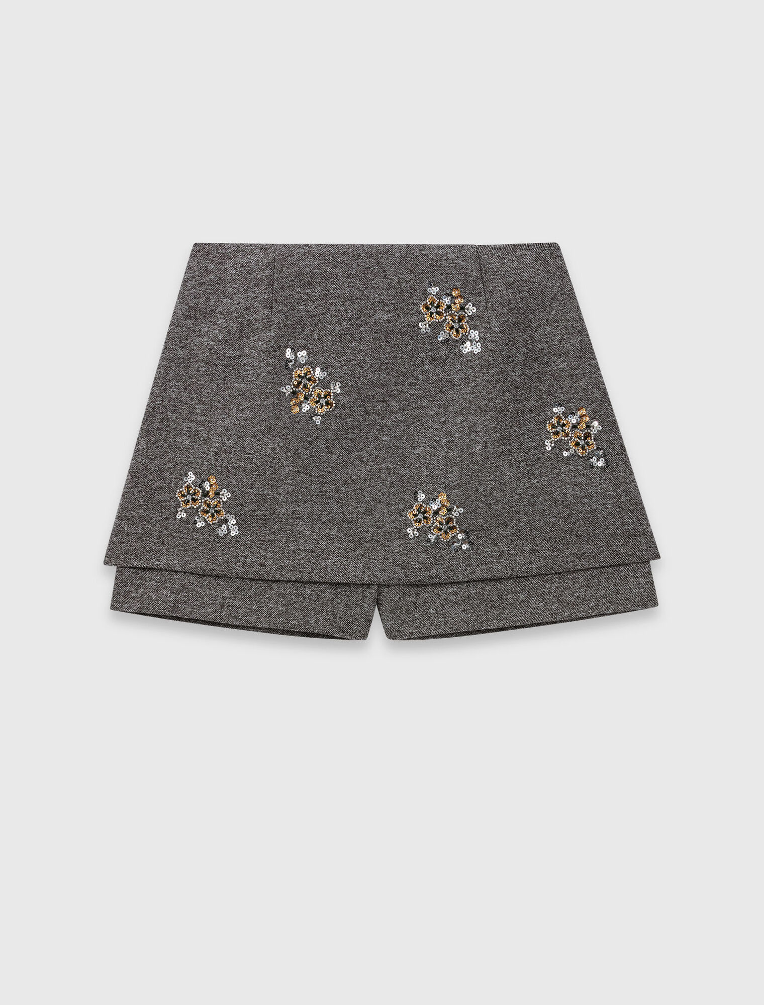 Short avec broderie florale