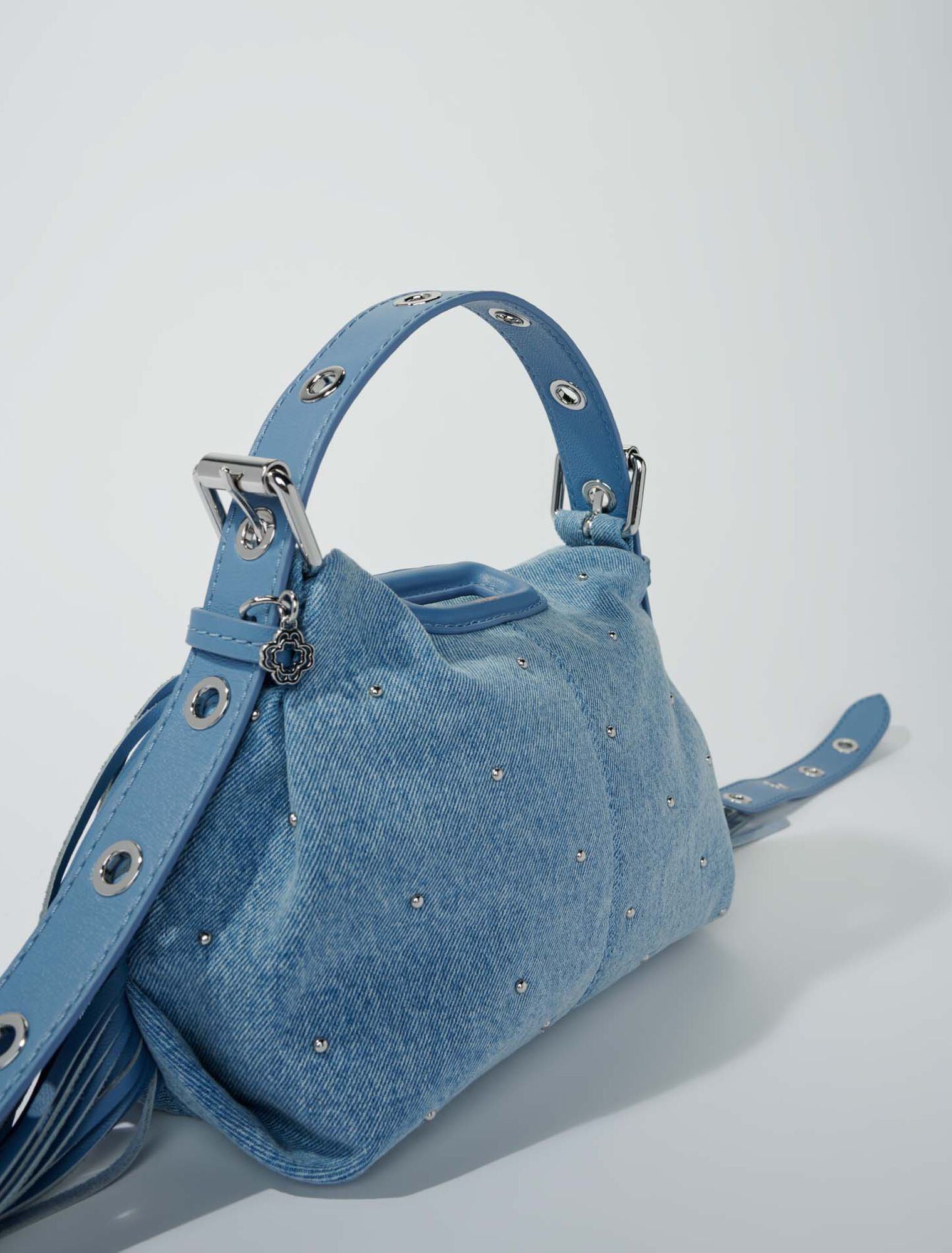 Sac Miss M Mini denim à studs