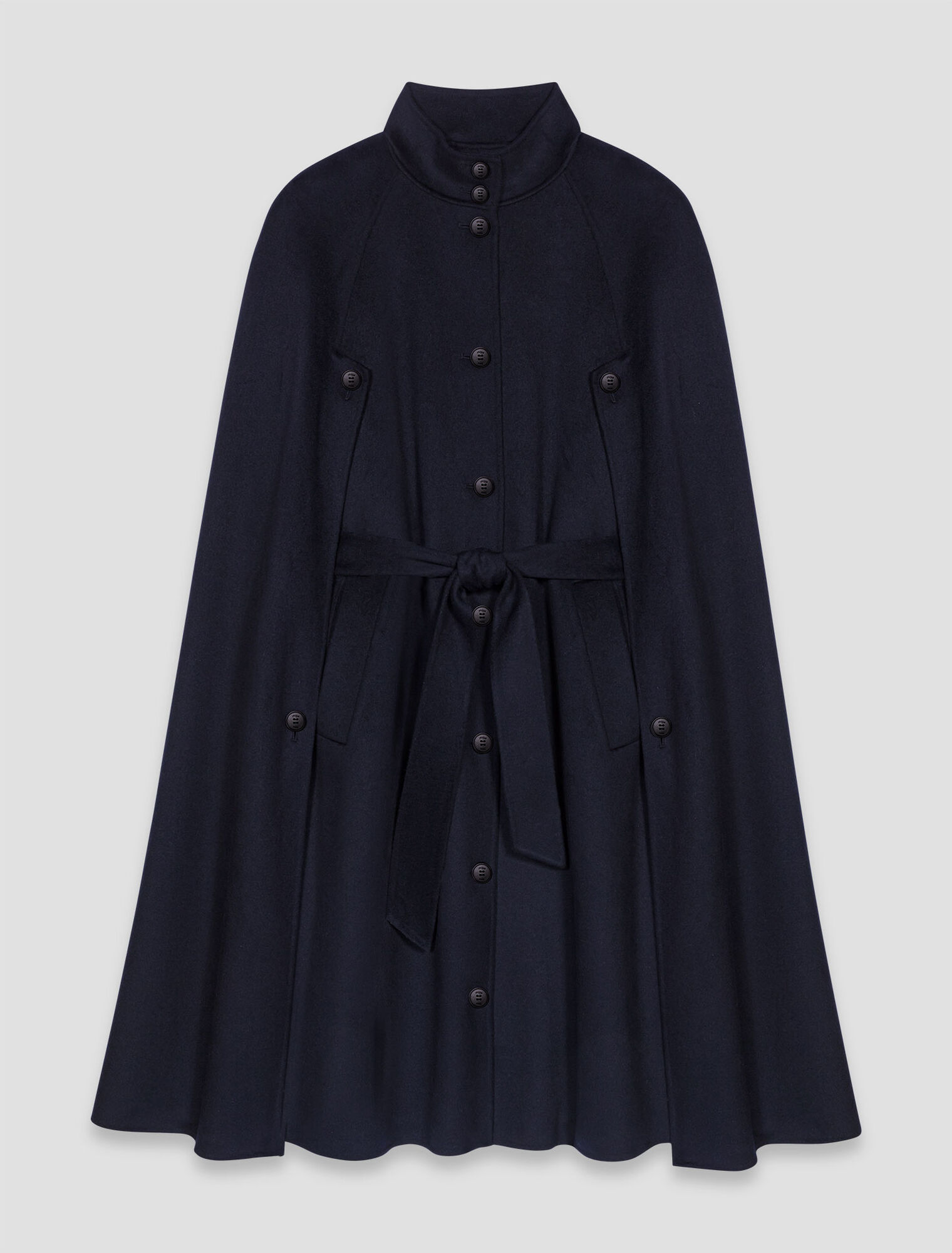 Manteau long double face avec cape