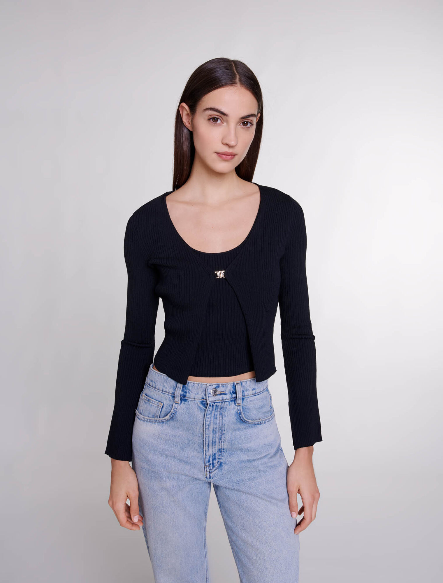 Twin set en maille stretch