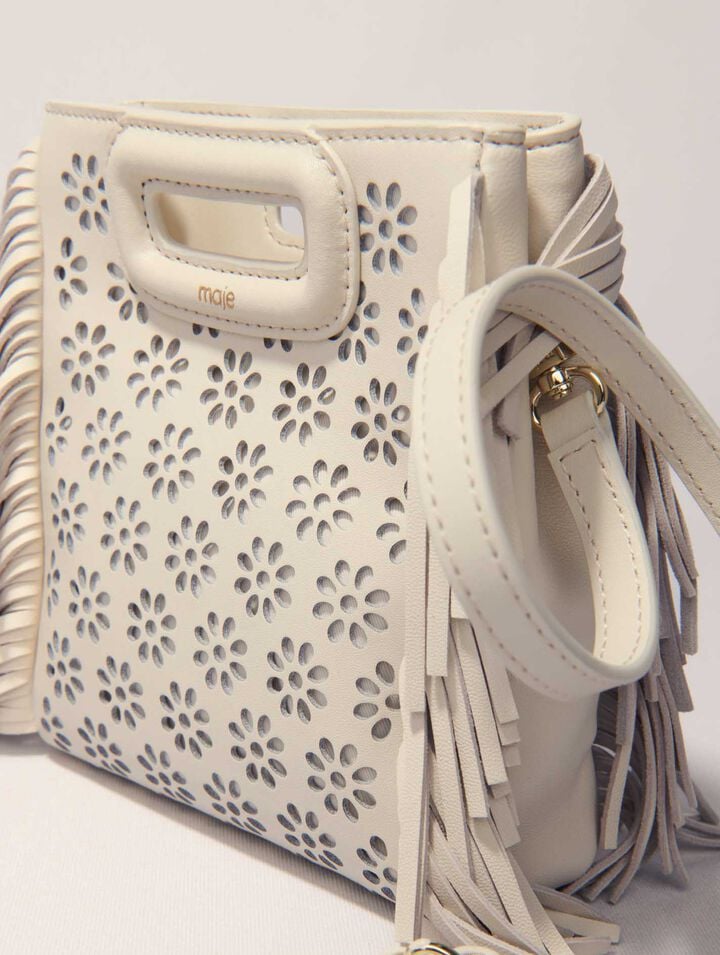 Sac M mini en cuir perforé
