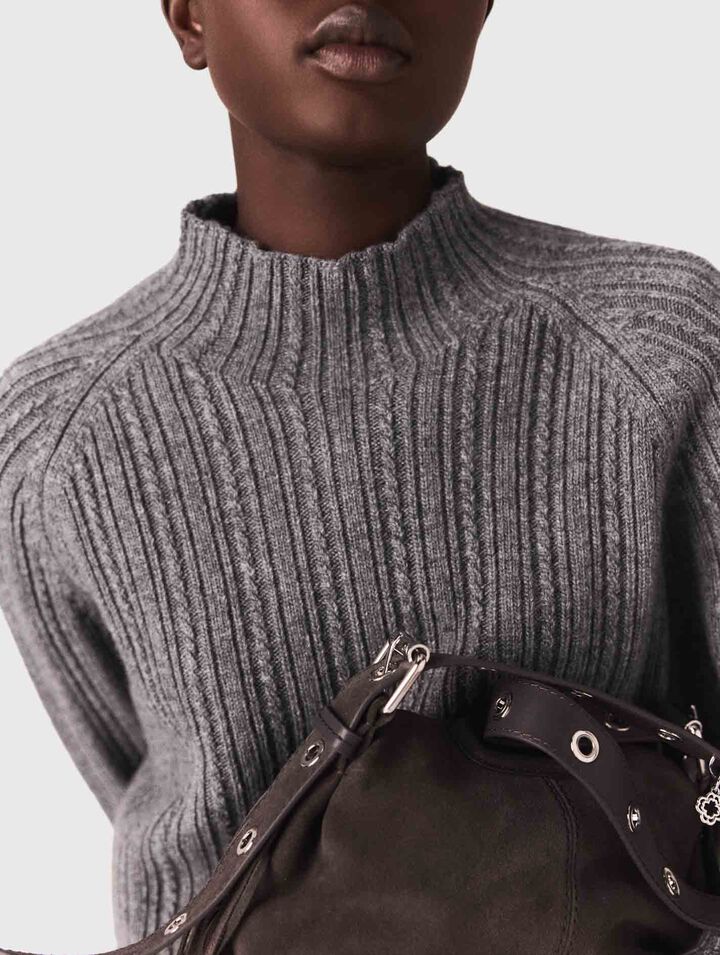 Robe en maille avec pull amovible 