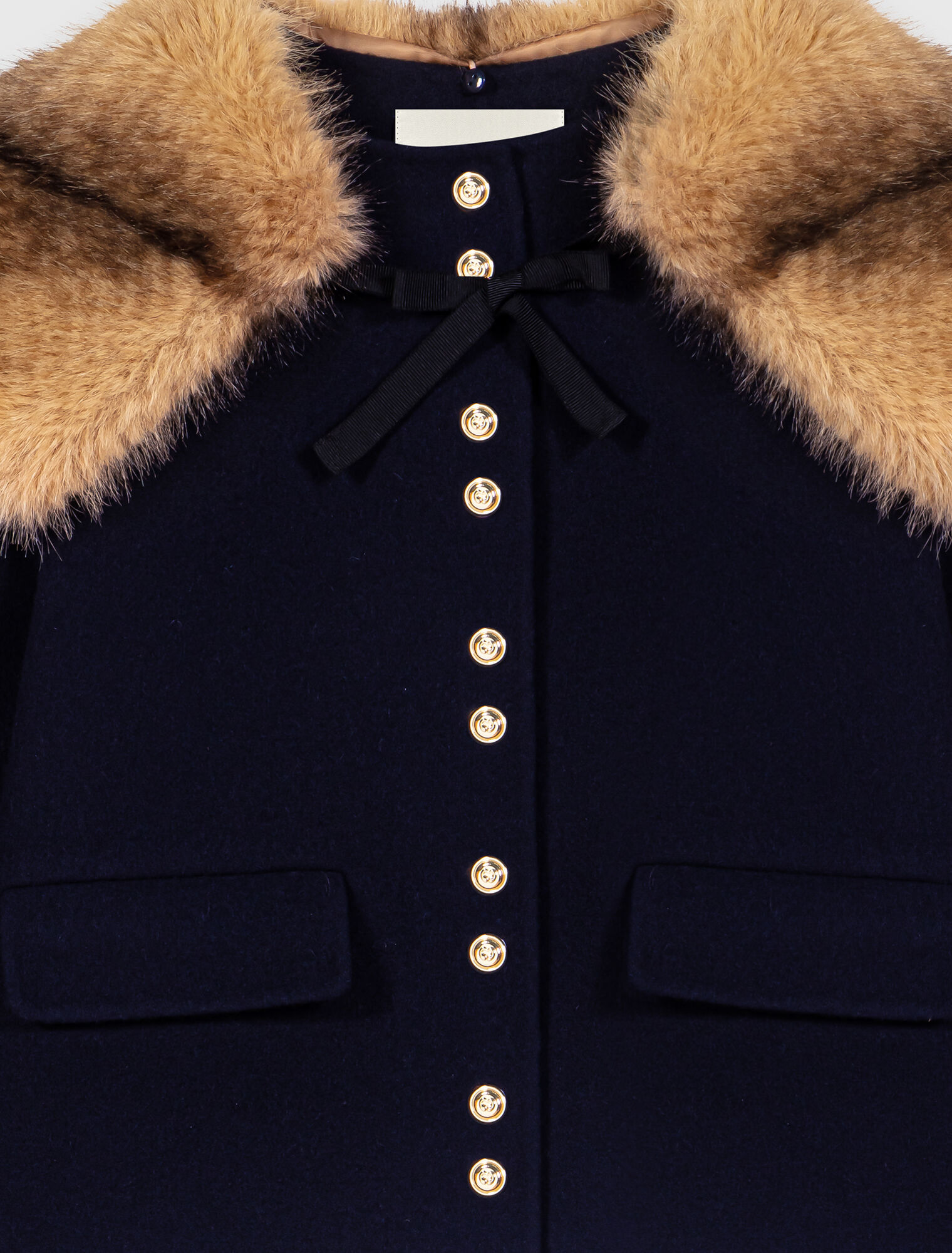 Manteau court en double face