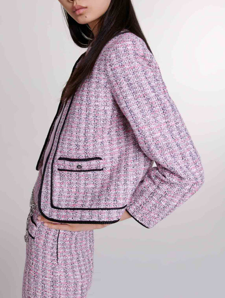 Veste courte en tweed