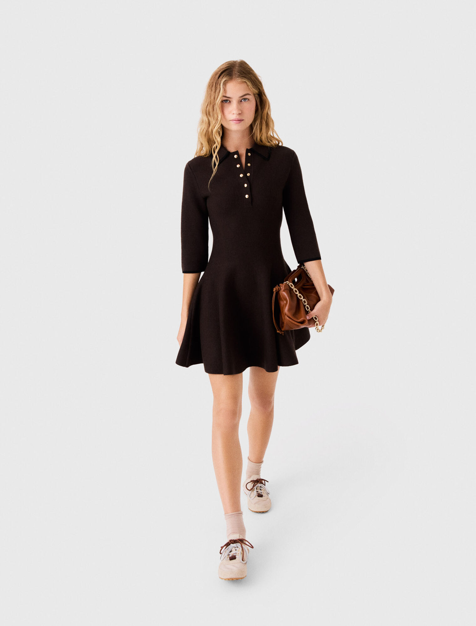 Robe polo en maille