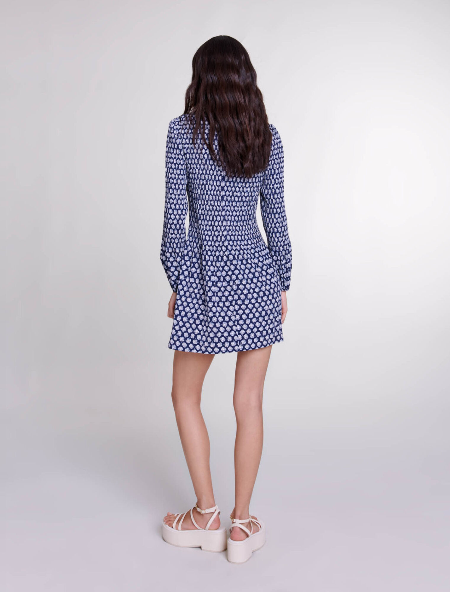 Robe courte fleurie