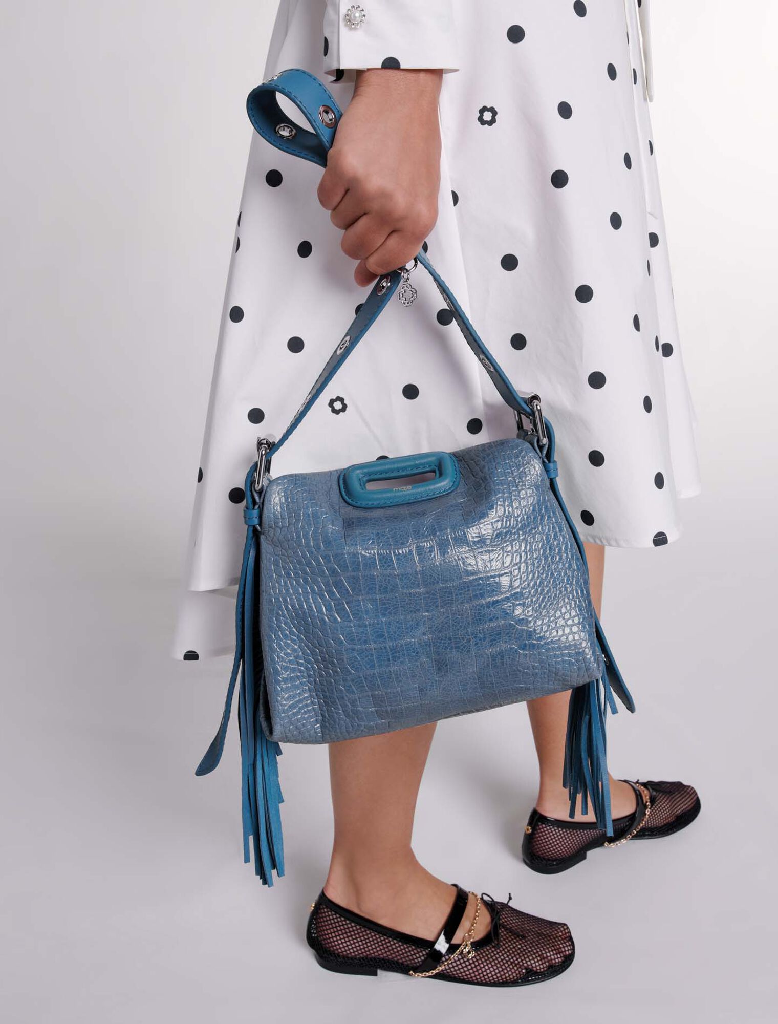 Sac Miss M Mini en cuir effet croco