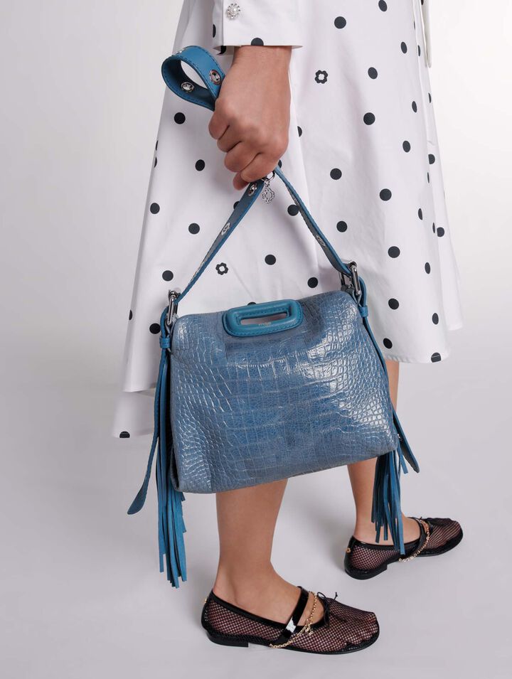 Sac Miss M Mini en cuir effet croco