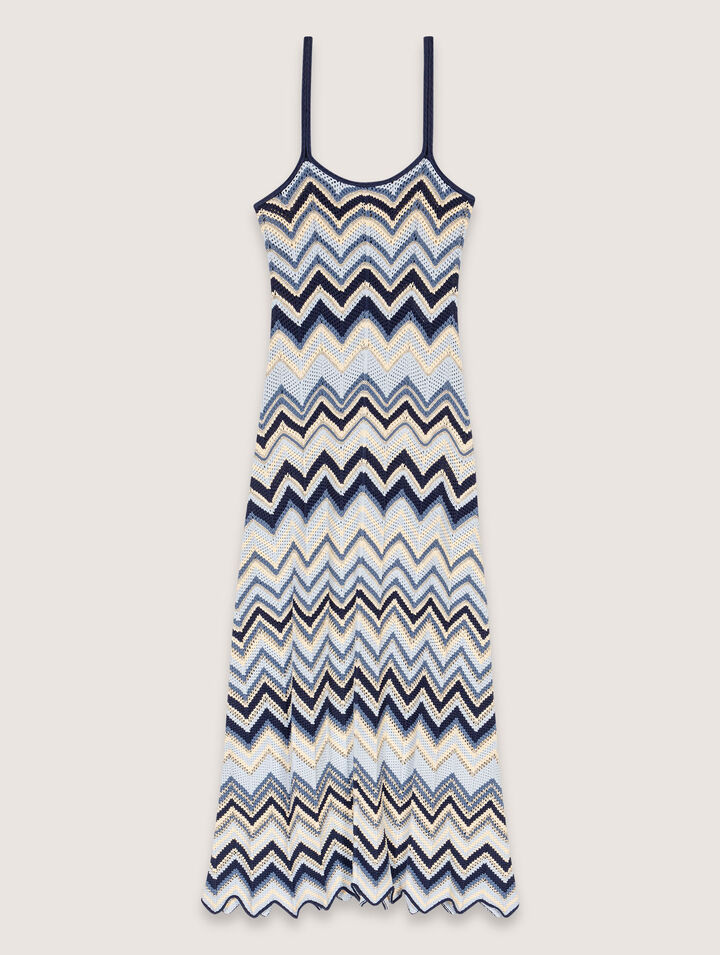 Robe longue en crochet