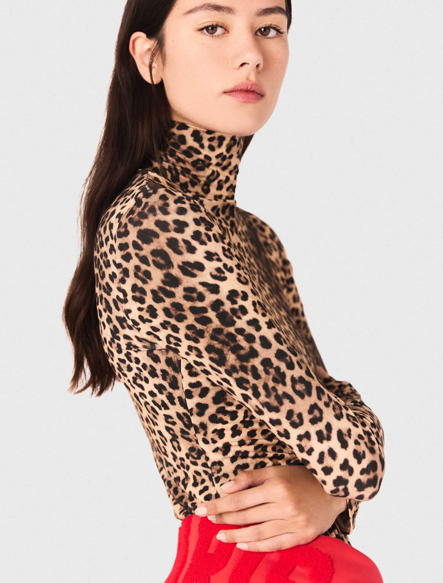 Tee shirt avec imprimé leopard
