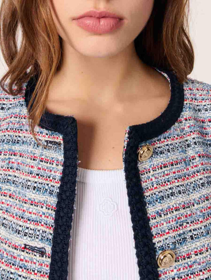 Veste courte en tweed