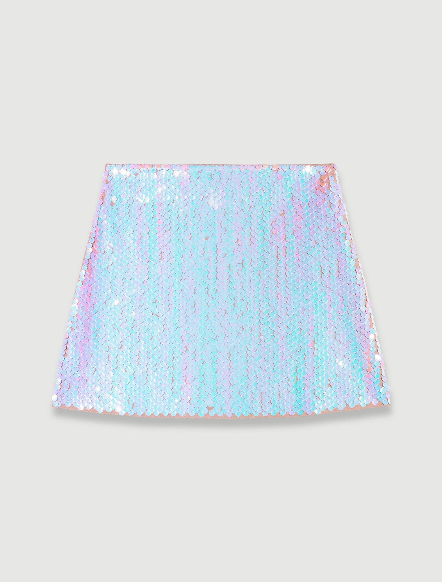 Jupe en maille à sequins
