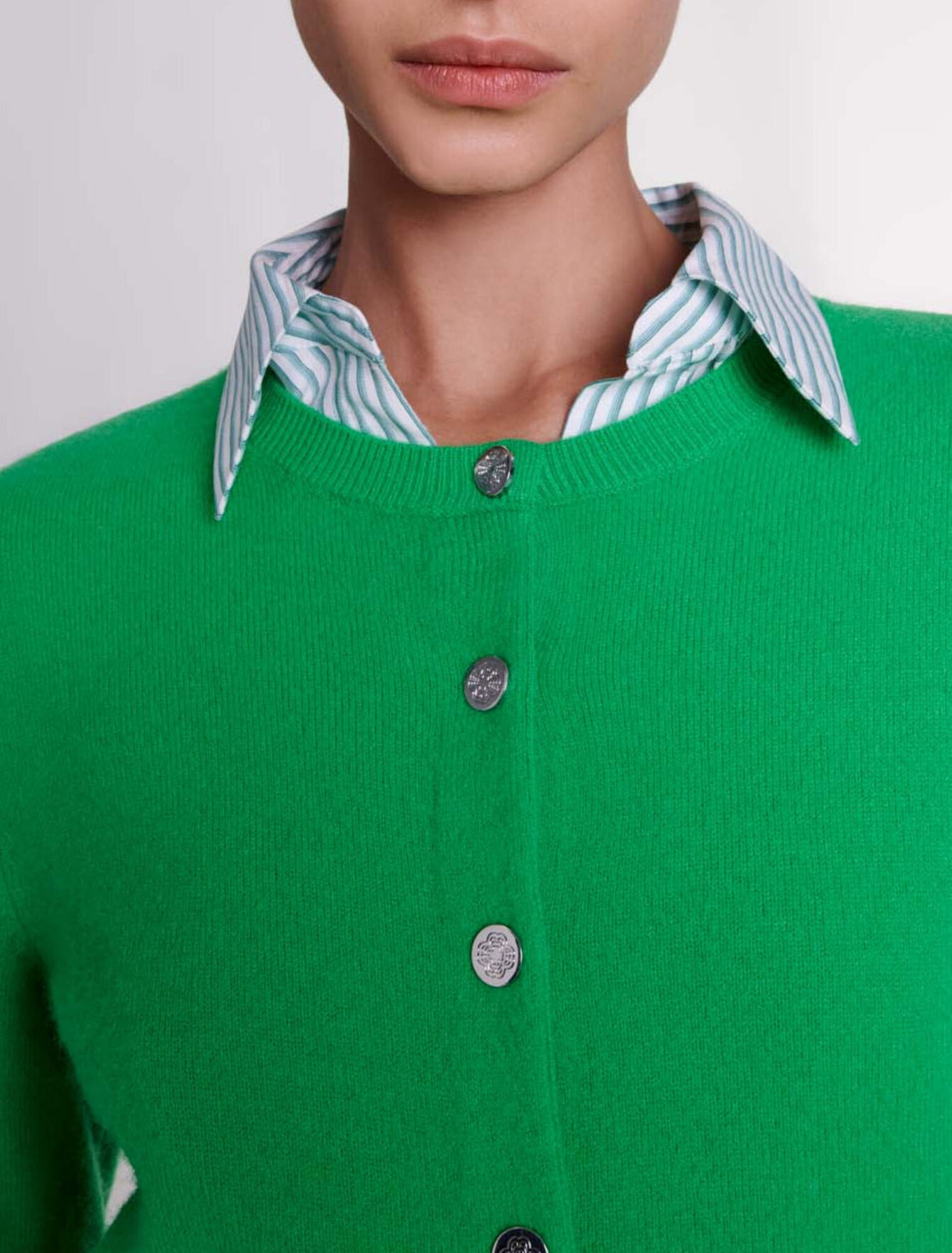Cardigan en cachemire et laine