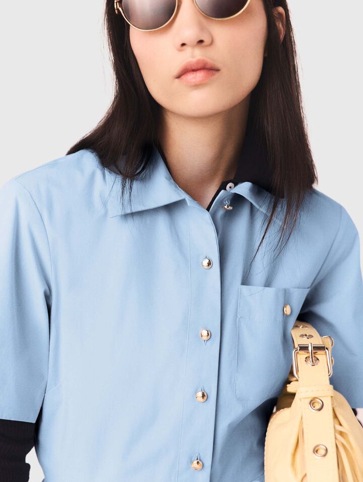 Robe chemise &eacute;vas&eacute;e