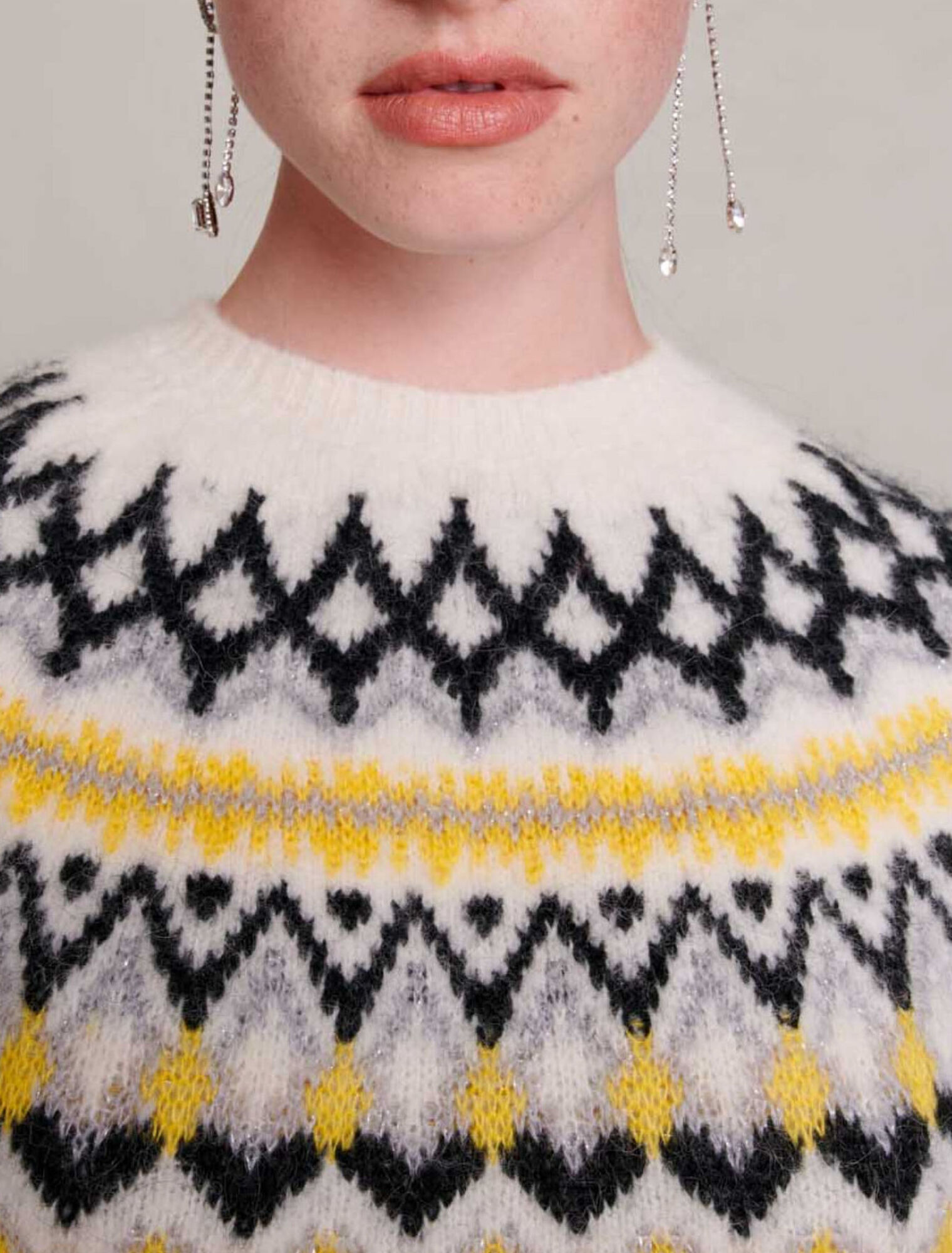 Pull en laine jacquard