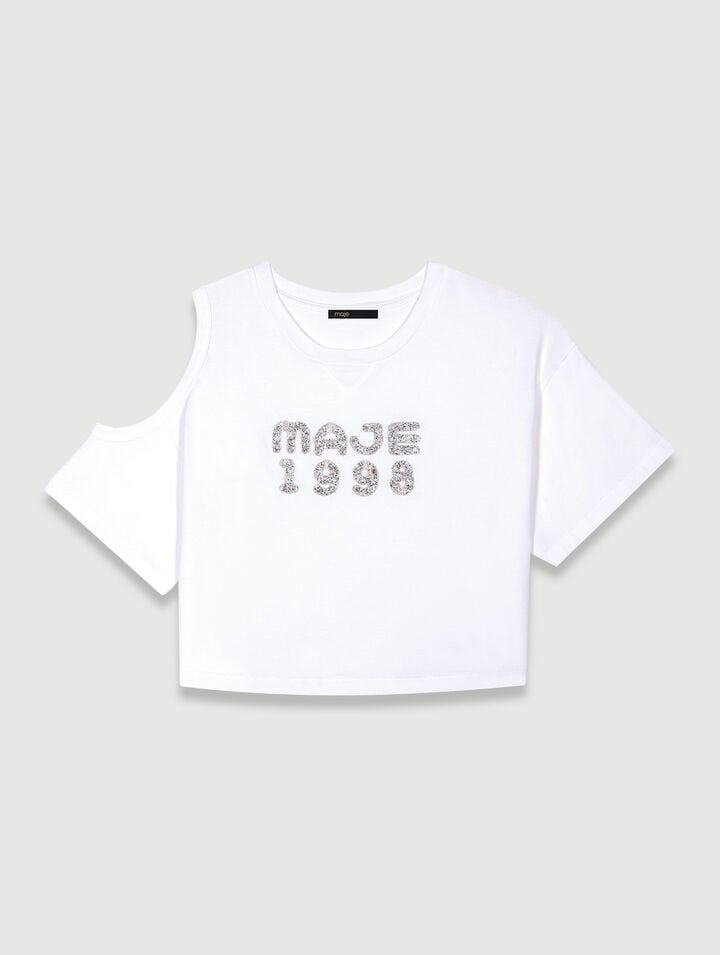 Tee-shirt Maje 1998 - Blanc - Maje