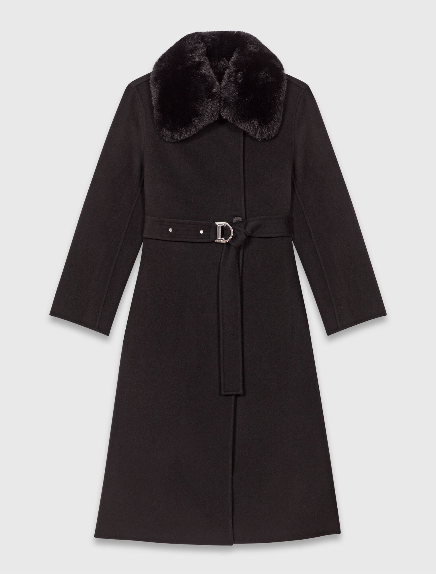Manteau double face à col amovible