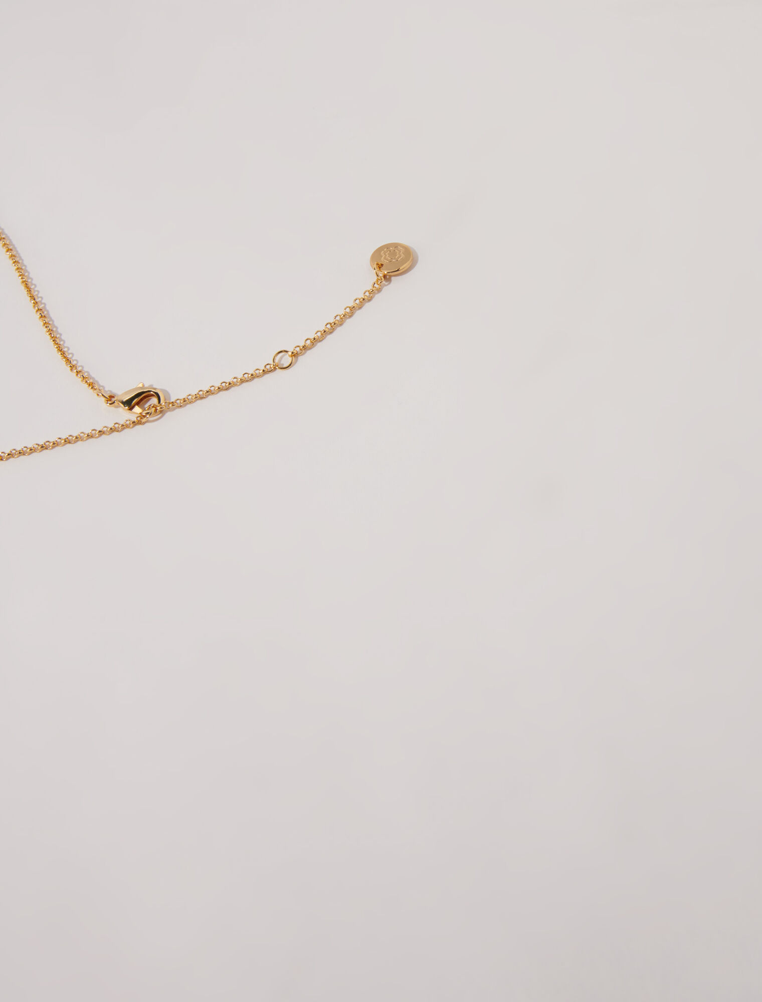 Collier long fortune cookie