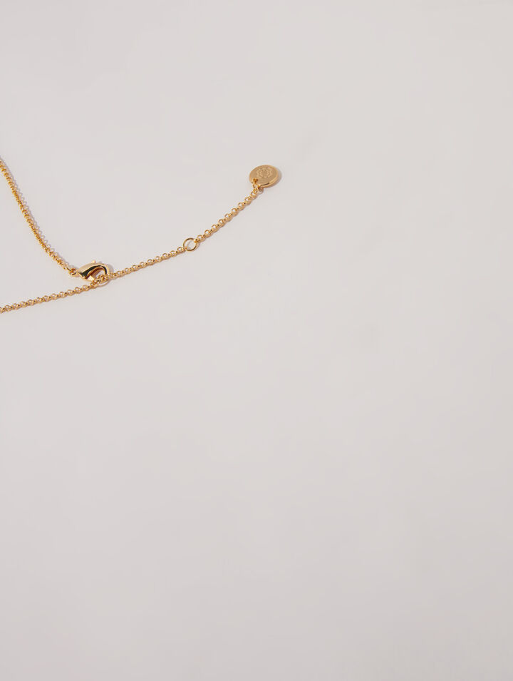 Collier long fortune cookie