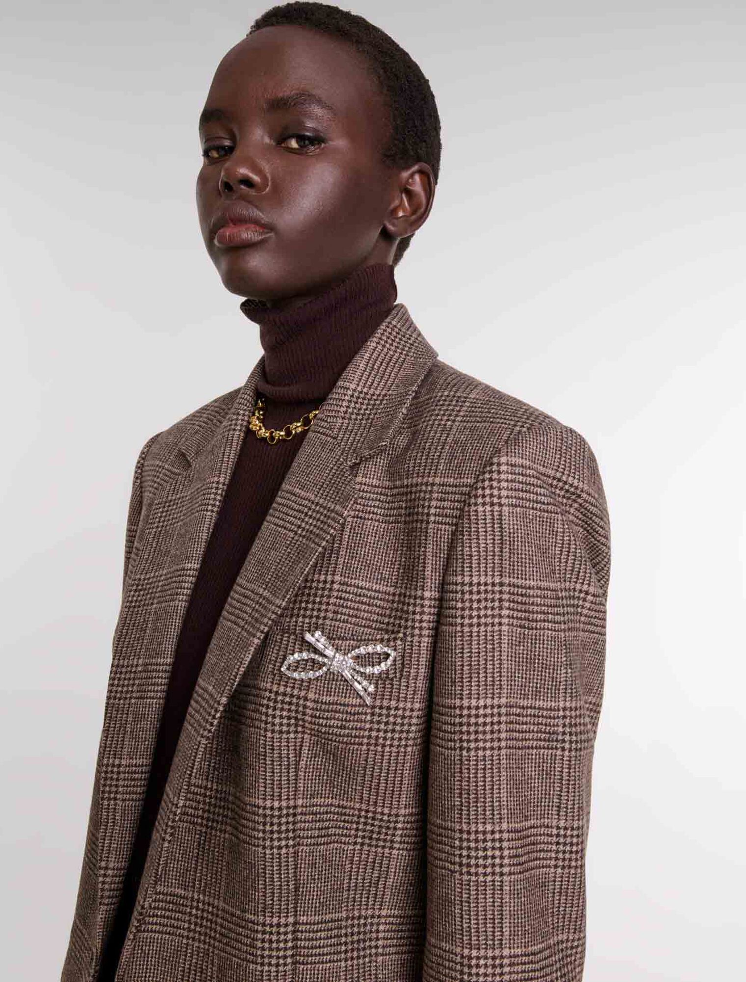 Veste de tailleur à carreaux