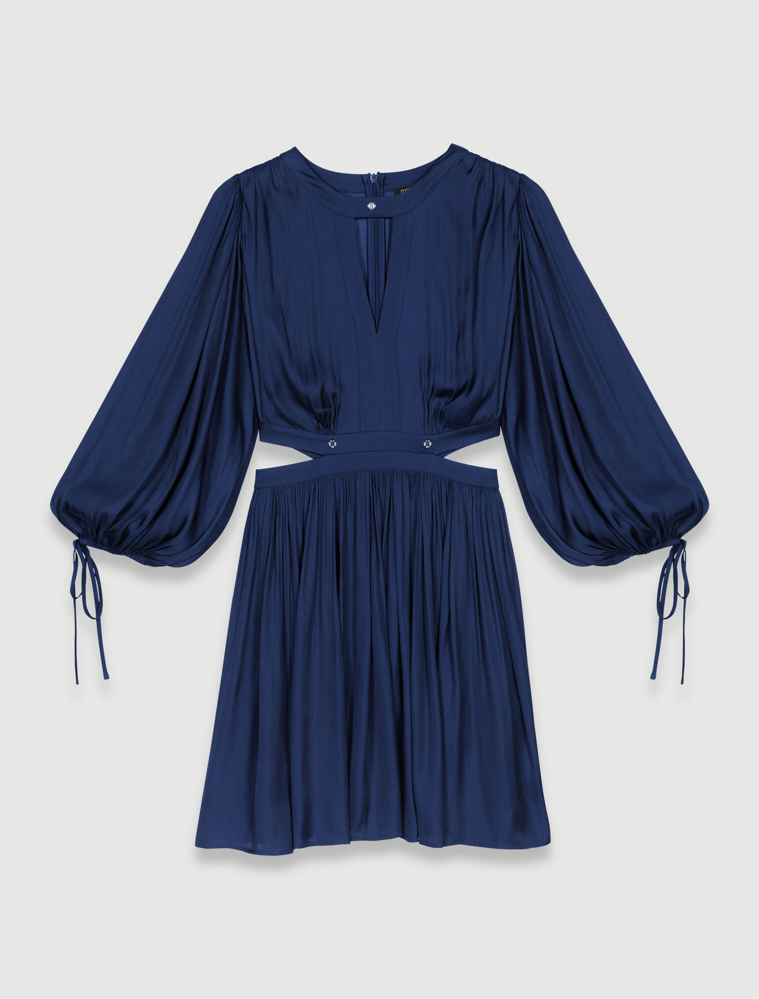 Robe courte satinée