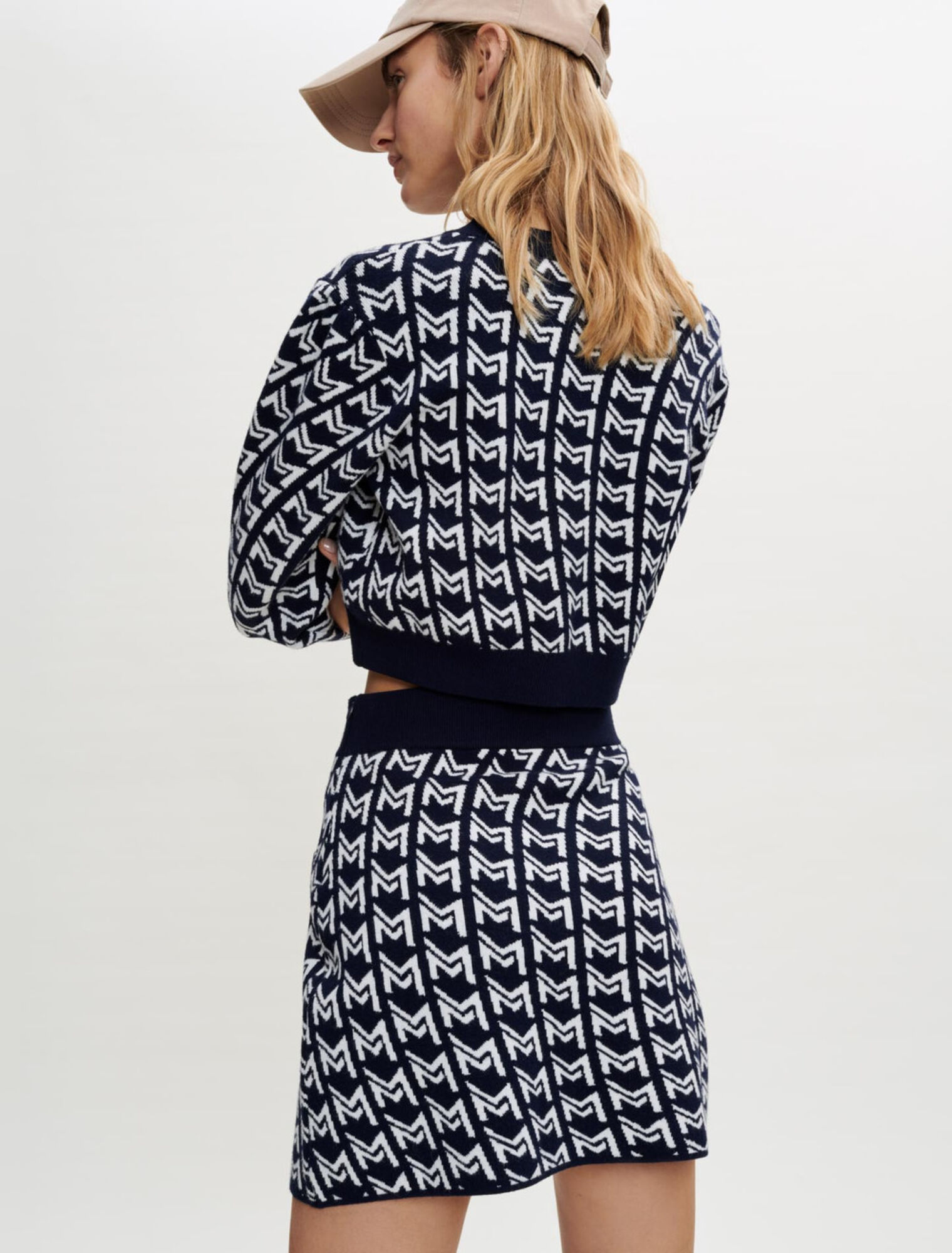 Jupe en jacquard monogramme 