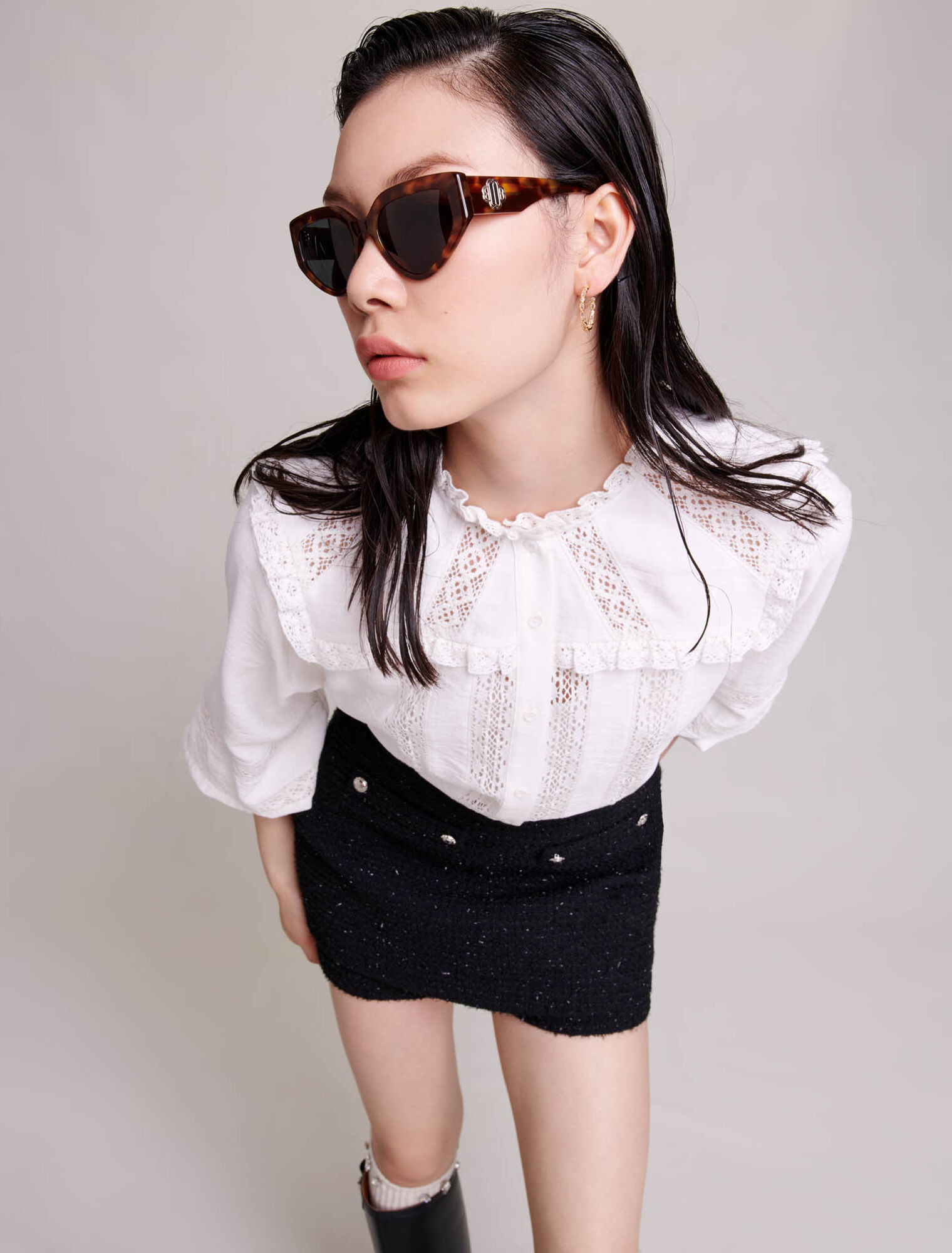 Short en tweed