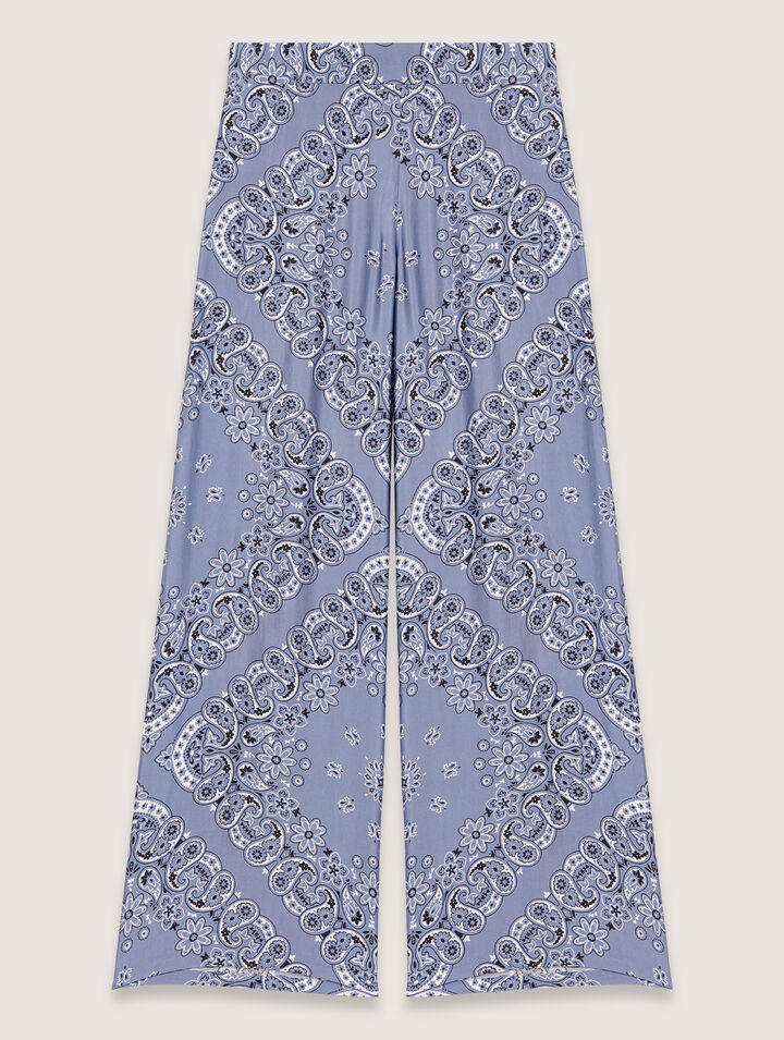 Pantalon fluide imprimé