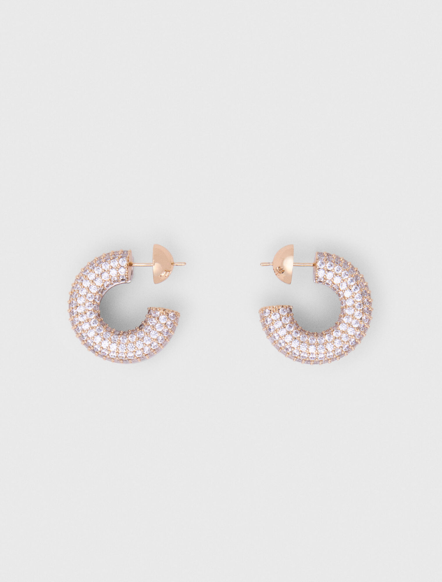 Boucles d'oreilles strass&eacute;es