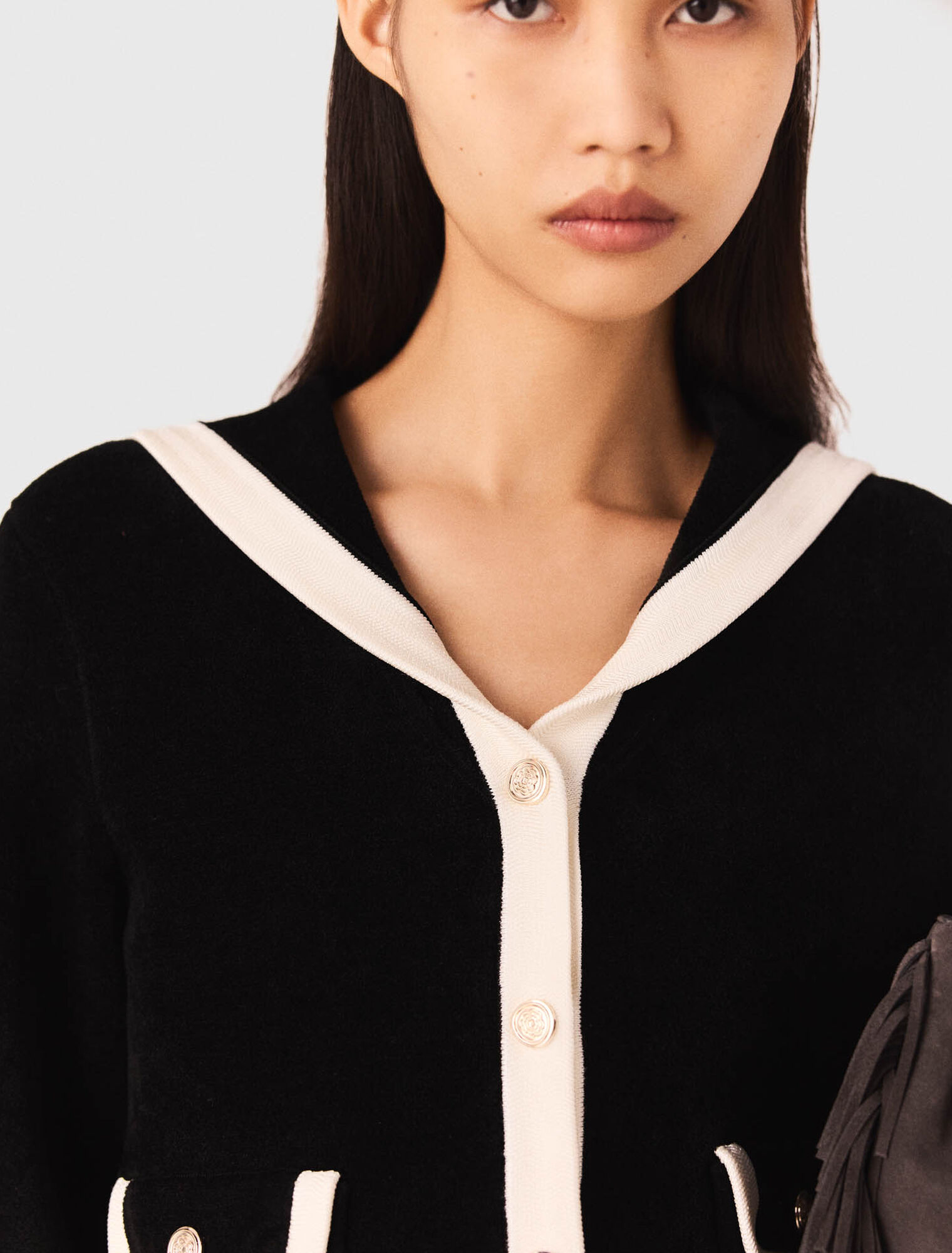 Cardigan effet velours