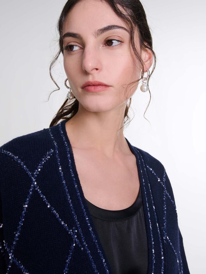 Cardigan long en laine