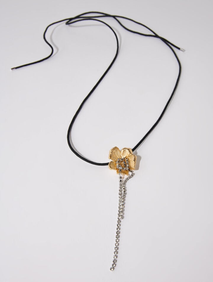 Collier ras de cou fleur