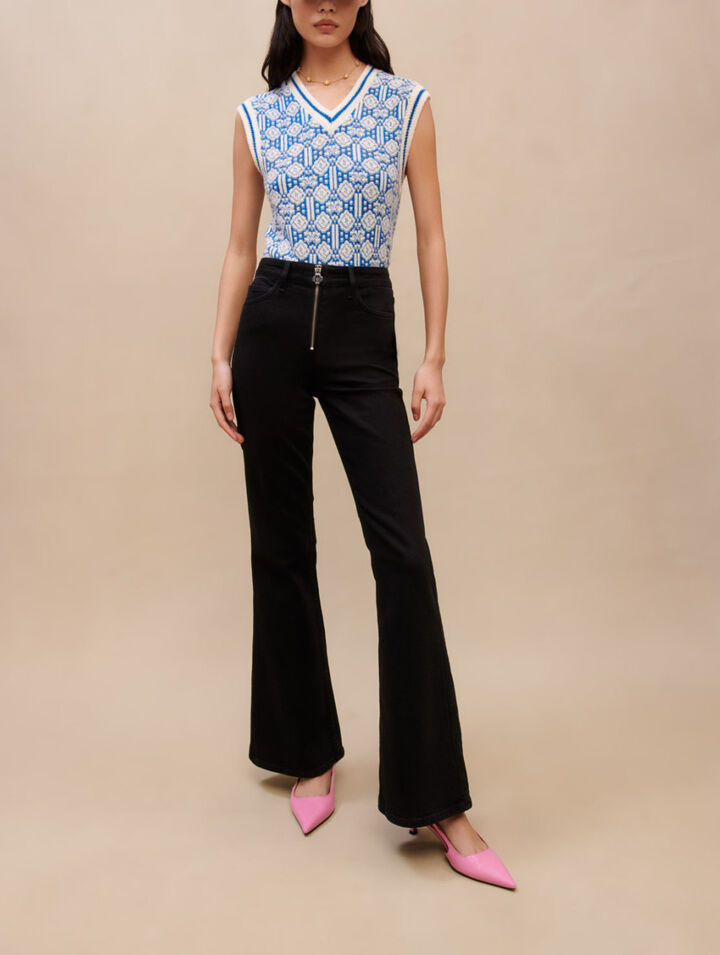 Pantalon taille haute