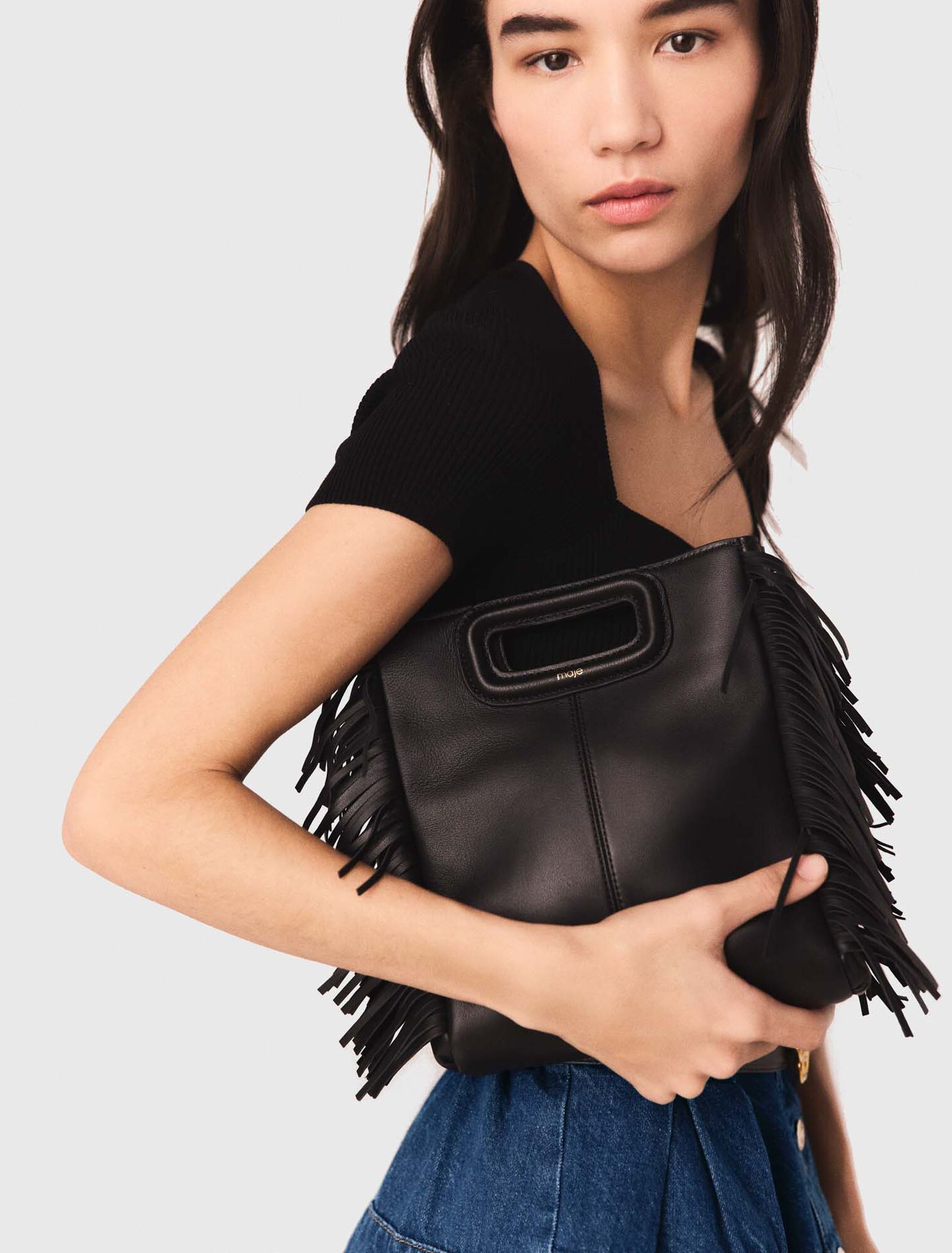 Sac M en cuir lisse