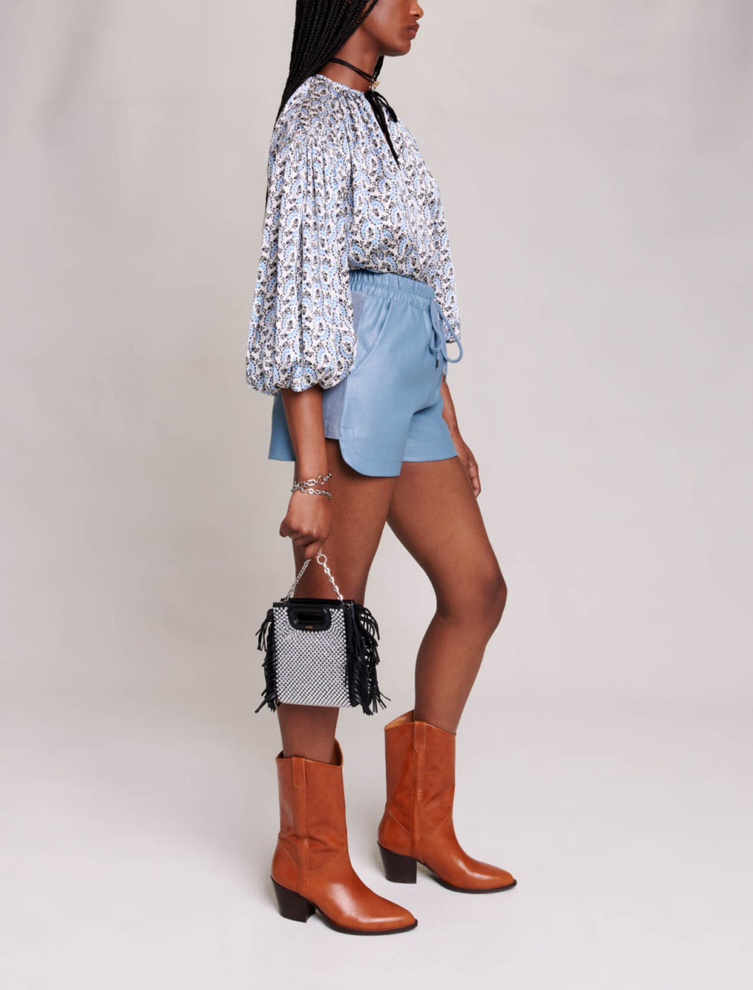 Short effet cuir