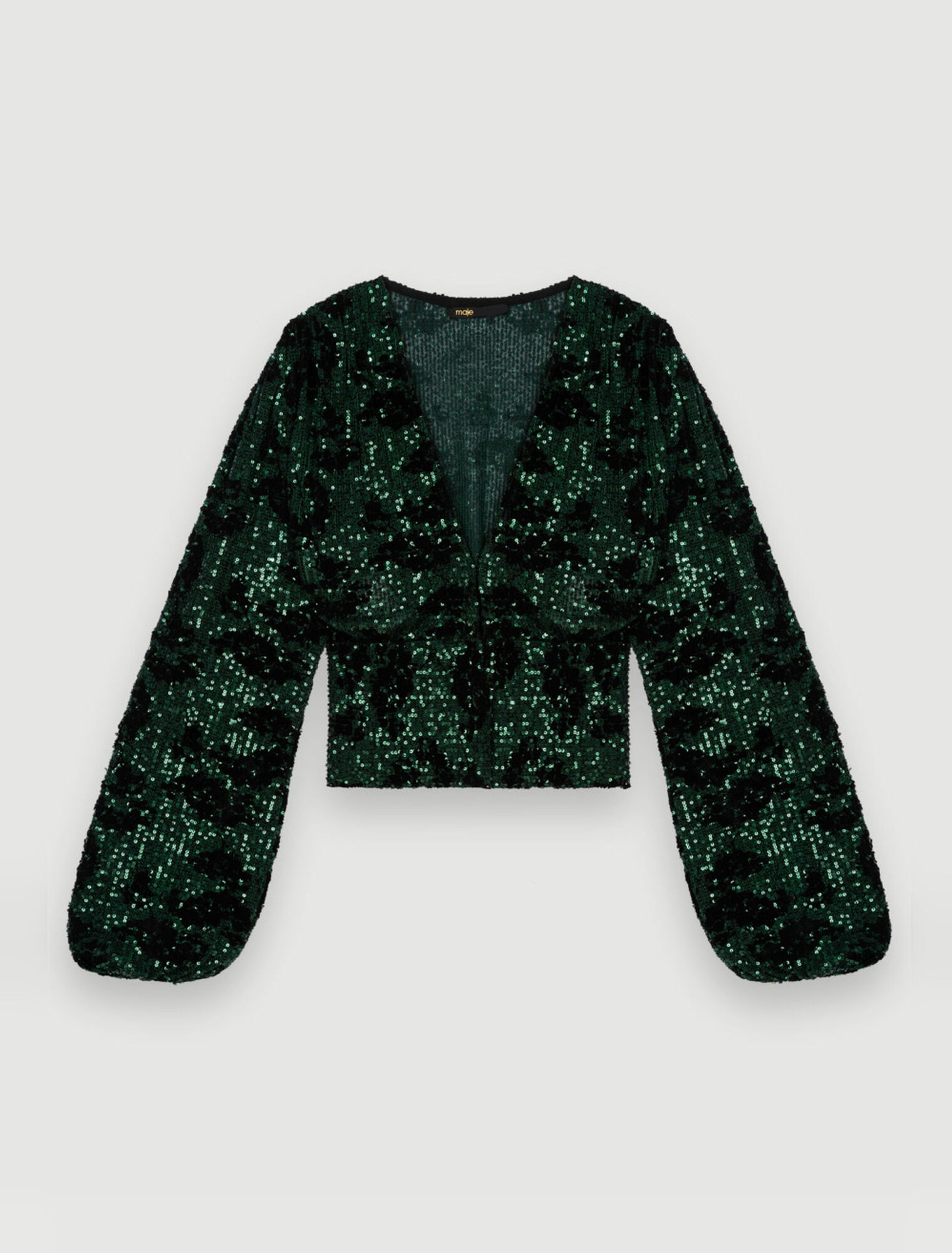 Top entièrement brodé de sequins