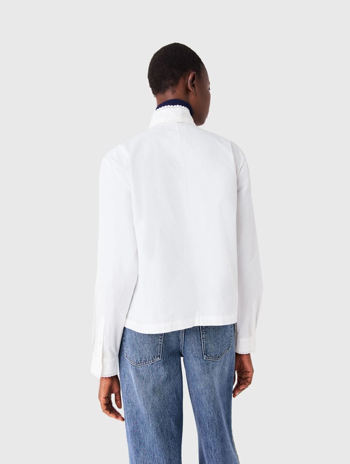 Chemise avec Lavalli&egrave;re amovible