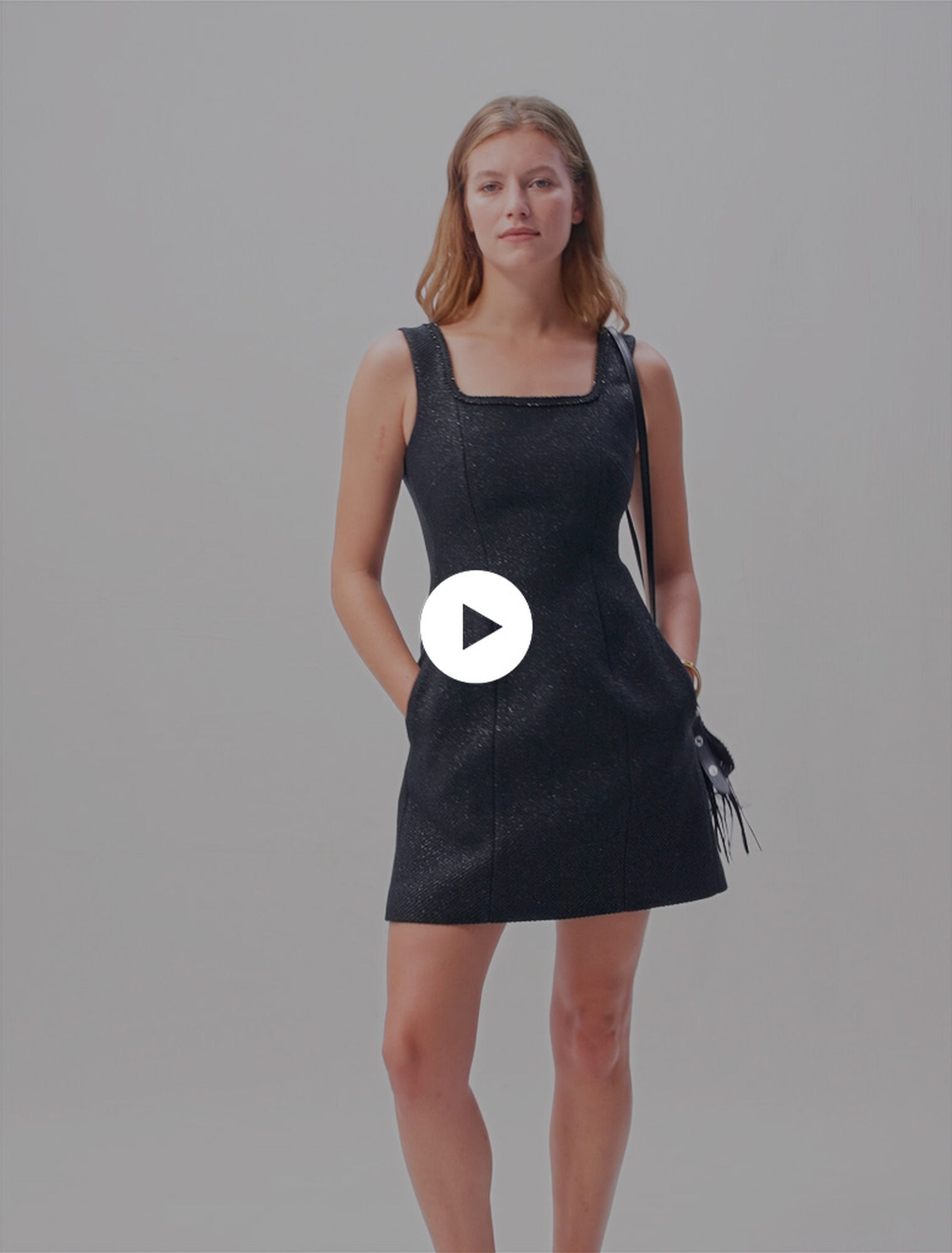 Robe courte à strass