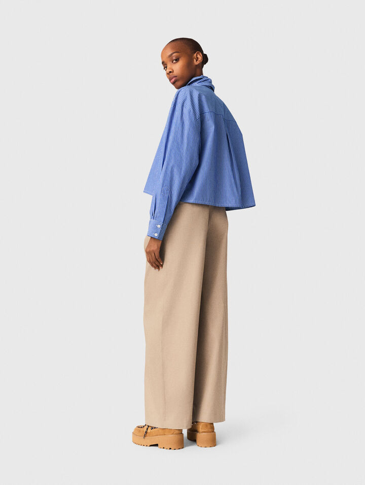 Chemise avec mouchoir amovible